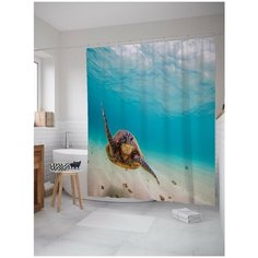 Штора для ванной JoyArty Черепаха в поисках сокровищ 180х200 (sc-16260)