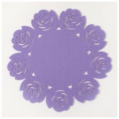 Салфетка Доляна Цветы 4016796 / 4016794 / 4016795 / 4016793, 30 см, сиреневый