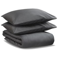 Комплект постельного белья Tkano двуспальный из сатина темно-серого цвета из коллекции Wild 31,5х2х5,2 (TK20-DC0039)