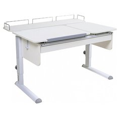 Стол детский Астек-Элара Твин-2 с ящиком и задней приставкой 115x85 см белый/белый/белый