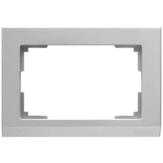 Рамка 1п WerkelWL04-Frame-01-DBL, серебристый