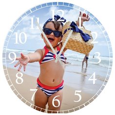 Часы настенные кварцевые SvS 4001210 Девочка с подарком СВС