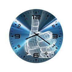 Часы настенные кварцевые SvS 3002496 большой палец вверх СВС