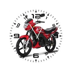 Часы настенные кварцевые SvS 3501782 Мотоцикл СВС