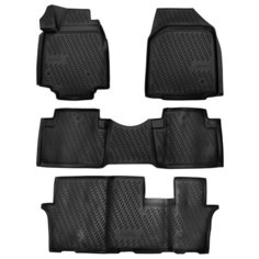 Коврики 3D в салон HONDA Pilot, 2012-2016, 4 шт. (полиуретан) Element