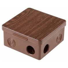 Коробка распаячная ОП 100х100х50мм, бук, 8 мембр. вх. IP54 юпитер (JP7113-13)