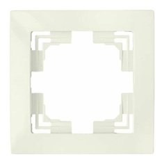 Рамка 1-местная бежевая, Уют, BYLECTRICA (юлиг.735212.275-40бе)