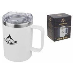 Термокружка, 360 мл, нержавеющая сталь, белая, ARIZONE (27-270001)