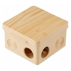 Коробка распаячная ОП 80х80х50мм, сосна, 7 мембр. вх. IP54 ЮПИТЕР (JP7113-12)