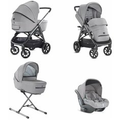 Коляска 3 в 1 Inglesina Aptica Silk Grey шасси Black