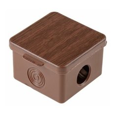 Коробка распаечная ОП 65х65х50мм, бук, 4 мембр. вх. IP54 ЮПИТЕР (JP7113-09)