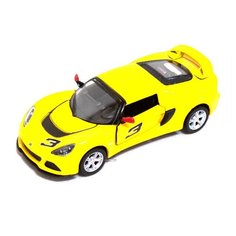 Машинка Kinsmart "2012 Lotus Exige S" (металлическая, инерционная) желтый 1:32 5361WKT