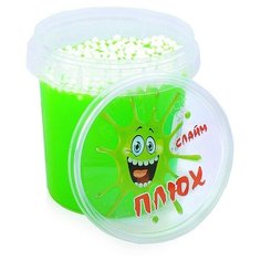 Лизун зеленый, контейнер с шариками, 140 гр. Плюх