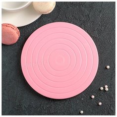 Подставка для пирожного вращающаяся "Матира" 14x14x1,5 см 4314204 Сима ленд