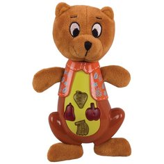 Развивающая игрушка Happy Snail Медвежонок Берни, коричневый