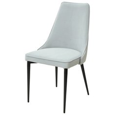 Стул NEPAL-P ( 4 шт. ) мягкий, для кухни, для гостиной, велюр, цвет - серый гексагон, на черном металлическом каркасе, со спинкой / 51/900 / (М Сити) M-City