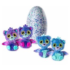 Интерактивная игрушка Hatchimals Питомец близнецы - вылупляющиеся из яйца 19110-PURP