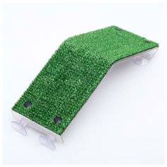 Плот для черепашек Пижон пластиковый, на дно аквариума, 11*27 x10 см