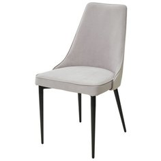 Стул NEPAL-P ( 4 шт. ) мягкий, для кухни, для гостиной, цвет бежевый гексагон, на черном металлическом каркасе, со спинкой, велюр / 09/930 / (М Сити) M-City