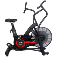 Вертикальный велотренажер UltraGym Air Cross 005, черный/красный