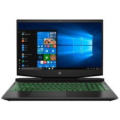Ноутбук HP PAVILION 15-dk0090ur (Intel Core i5 9300H 2400 MHz/15.6"/1920x1080/16GB/512GB SSD/DVD нет/NVIDIA GeForce GTX 1050 3GB/Wi-Fi/Bluetooth/Windows 10 Home) 8TY32EA, темно-серый/зеленый хромированный логотип
