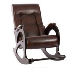 Кресло-качалка Модель 44 без лозы Венге б/л, экокожа Antik crocodile Komfort