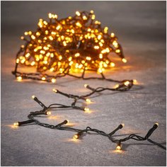 Гирлянда Luca Lighting 83784, 48 ламп, теплый свет/темно-зеленый провод