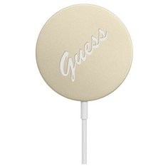 Беспроводное зарядное устройство CG Mobile Guess Script logo MagSafe Wireless charger 15W, цвет Золотой (GUCBMSVSLG) GUCBMSVSLG