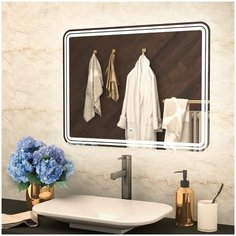 Зеркало MIXLINE "Адриана" 800*700 (ШВ) сенсорный выключатель, светодиодная подсветка