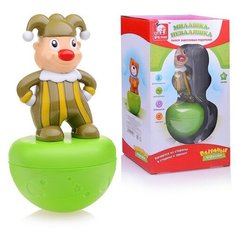 Разумные игрушки неваляшка "Клоун" со звуком, в коробке S+S Toys