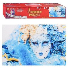 Алмазная мозаика 30х40 "Таинственная незнакомка в маске" (класс) полное зап. без подр.(30 цв.) Рыжий кот