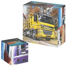 Кубики (4 куб) "Грузовики №2" Гелий