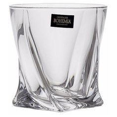 Стаканы для виски 340 мл 6 шт Crystalite Bohemia "Квадро /Без декора" / 006776