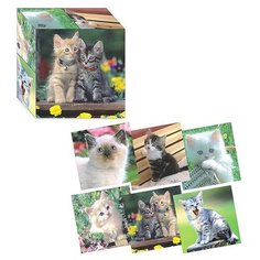 Кубики (4 куб) "Котята" Гелий