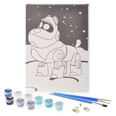 Набор для творчества "Рисование по номерам" "Робо-пёс" 20*30см. Hobruk