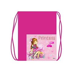 МО-23 Принцесса с подарками -мешок для обуви 2 отделения с карманом Оникс