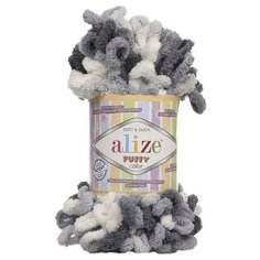 Пряжа Alize Puffy Color (Пуффи Колор) 5925 100% микрополиэстер 100г 9м 5шт