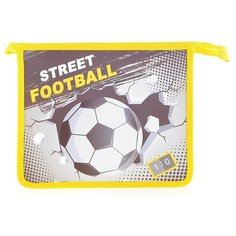 Папка для тетрадей "Street Football" А5, формат А5, пластик, на молнии Centrum