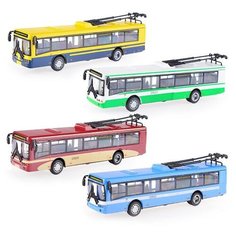 Троллейбус металл. инерционный механизм, в коробке Play Smart