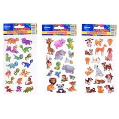 Декоративные наклейки объёмные, 3 дизайна, размер в упаковке 10*23 см. Centrum