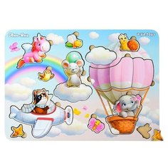 Пазл-сортер "Большой зефирный вкладыш-Звери" Ань Янь