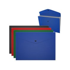 Папка-конверт на кнопке пластиковая с отделениями ErichKrause Matt Classic, непрозрачная, A4, 50298