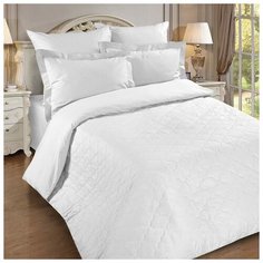 Простыня Евро 200х217см Цвет эмоций белый, 100% хлопок, поплин 6582321 Традиция