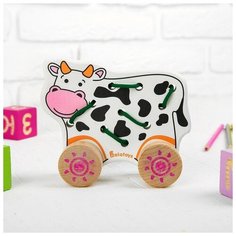 Alatoys Каталка-шнуровка «Корова»
