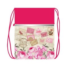 МО-26-2с Марки винтаж мешок для обуви 1 отделения с карманом,светоотражающая лента, 370х470 Оникс