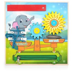 Бизиборд 25*25 см "Весы" Прогресс принт