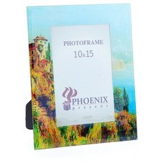 Фоторамка декоративная "Итальянский городок" из стекла, для фото размером 10x15 см / 16x20см Феникс Present