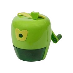Точилка механическая deVENTE в форме Яблока, с контейнером, зеленая 8031502