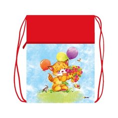 МО-26 Котёнок с подарками мешок для обуви 1 отделения 370х470 мм Оникс