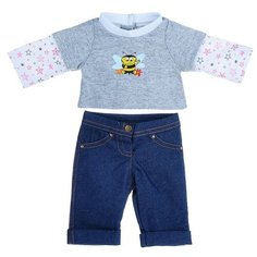 Одежда для куклы 38-43 см Джинсы и джемпер Куклапупс